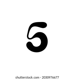 Logo der Minimallinie Anfangsbuchstabe 5
