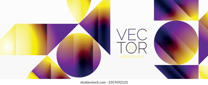 Minimalism meets gradient allure. Geometric shapes intertwine in a tranquil backdrop. Subtle hues meld, creating serene yet dynamic canvas, testament to modern aesthetics