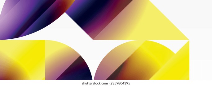 Minimalism meets gradient allure. Geometric shapes intertwine in a tranquil backdrop. Subtle hues meld, creating serene yet dynamic canvas, testament to modern aesthetics