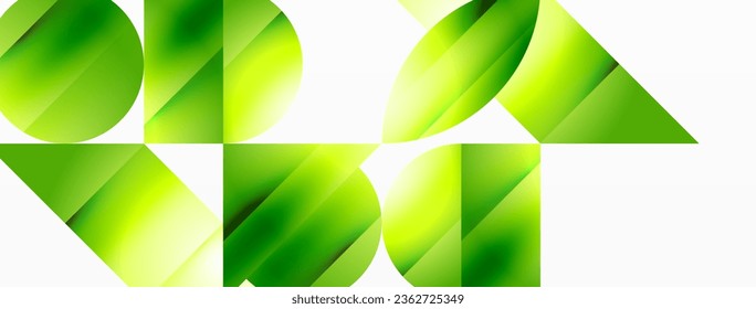 Minimalismus trifft Farbverlauf-Reiz. Geometrische Formen verbinden sich in einer ruhigen Umgebung. Feine Farbtöne, ruhige, aber dynamische Leinwände, Zeugnis der modernen Ästhetik