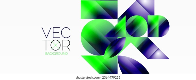 Minimalism meets gradient allure. Geometric shapes intertwine in a tranquil backdrop. Subtle hues meld, creating serene yet dynamic canvas, testament to modern aesthetics