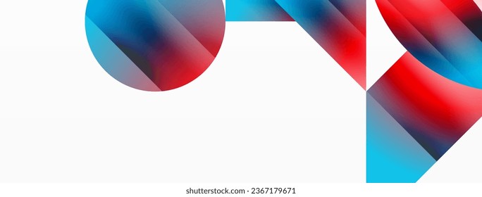 Minimalism meets gradient allure. Geometric shapes intertwine in a tranquil backdrop. Subtle hues meld, creating serene yet dynamic canvas, testament to modern aesthetics