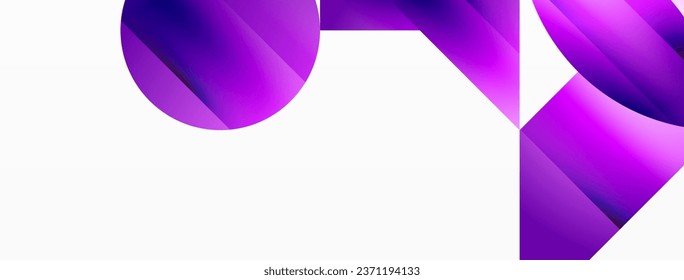 Minimalism meets gradient allure. Geometric shapes intertwine in a tranquil backdrop. Subtle hues meld, creating serene yet dynamic canvas, testament to modern aesthetics