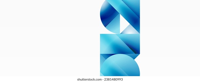 Minimalism meets gradient allure. Geometric shapes intertwine in a tranquil backdrop. Subtle hues meld, creating serene yet dynamic canvas, testament to modern aesthetics