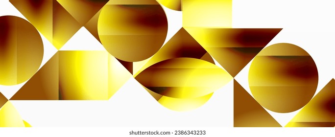 Minimalism meets gradient allure. Geometric shapes intertwine in a tranquil backdrop. Subtle hues meld, creating serene yet dynamic canvas, testament to modern aesthetics