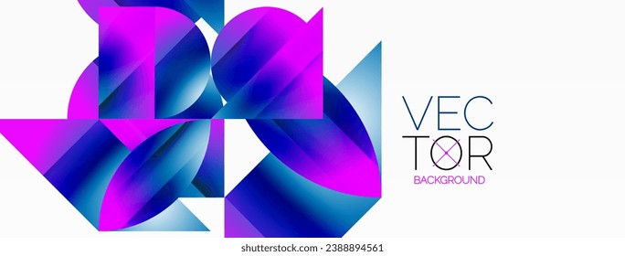 Minimalism meets gradient allure. Geometric shapes intertwine in a tranquil backdrop. Subtle hues meld, creating serene yet dynamic canvas, testament to modern aesthetics