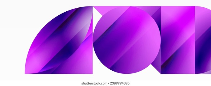 Minimalism meets gradient allure. Geometric shapes intertwine in a tranquil backdrop. Subtle hues meld, creating serene yet dynamic canvas, testament to modern aesthetics