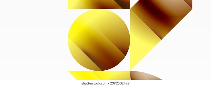 Minimalism meets gradient allure. Geometric shapes intertwine in a tranquil backdrop. Subtle hues meld, creating serene yet dynamic canvas, testament to modern aesthetics