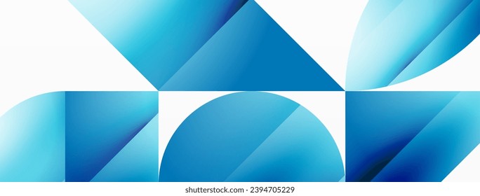 Minimalism meets gradient allure. Geometric shapes intertwine in a tranquil backdrop. Subtle hues meld, creating serene yet dynamic canvas, testament to modern aesthetics