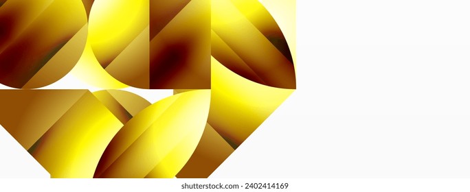 Minimalism meets gradient allure. Geometric shapes intertwine in a tranquil backdrop. Subtle hues meld, creating serene yet dynamic canvas, testament to modern aesthetics