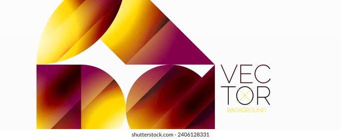 Minimalism meets gradient allure. Geometric shapes intertwine in a tranquil backdrop. Subtle hues meld, creating serene yet dynamic canvas, testament to modern aesthetics