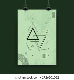 Minimalism modern flyer template design