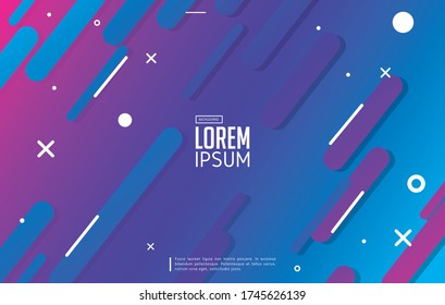 Minimalism pattern, color banner background