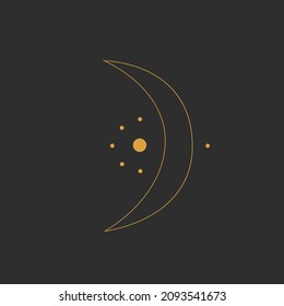 minimalism point symbols. to design an astrologer's blog or tarot cards