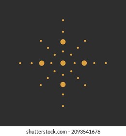 minimalism point symbols. to design an astrologer's blog or tarot cards
