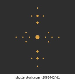 minimalism point symbols. to design an astrologer's blog or tarot cards