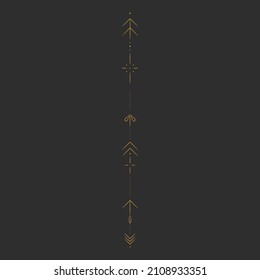minimalism point symbols. to design an astrologer's blog or tarot cards