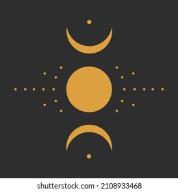 minimalism point symbols. to design an astrologer's blog or tarot cards