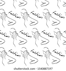 Minimalism simple beauty pattern. Glamour concept. Portrait of a glamour model woman 