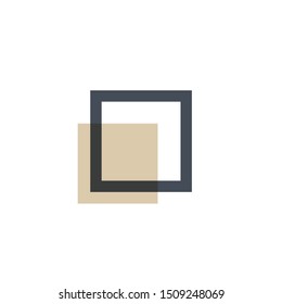 Minimalism square shape se logo design