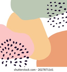 minimalism style abstract illustration art design for template with pastel color