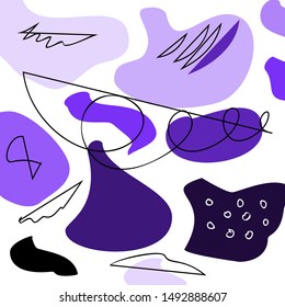 Minimalism style vector illustration white