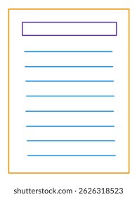 Minimalist 2D design of five rounded horizontal lines in colorful gradient tones on white background