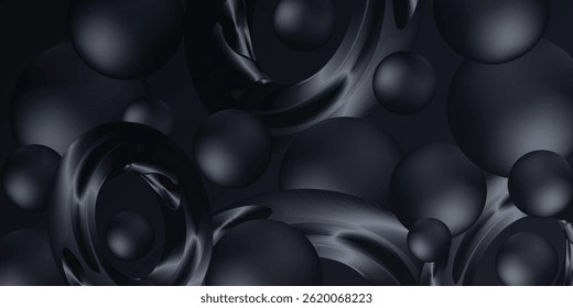 Fondo minimalista de superposición de gradiente de glassmorphism 3D, Formas de círculo geométrico, diseño de Anuncio de efecto de vidrio Abstractas para folleto, portada, póster, Sitio web, encabezado, ‍ de redes sociales y diseño de UI UX