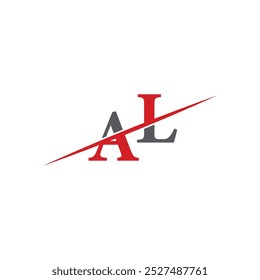 Minimalist AA Logo with Dynamic Diagonal Line