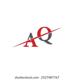 Minimalist AA Logo with Dynamic Diagonal Line