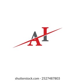 Minimalist AA Logo with Dynamic Diagonal Line