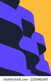 minimalist abstract architecture vector graphic 