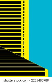 minimalist abstract architecture vector graphic 