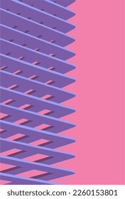 minimalist abstract architecture vector graphic 