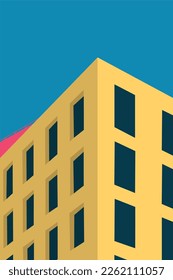 minimalist abstract architecture vector graphic 