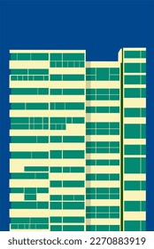 minimalist abstract architecture vector graphic 