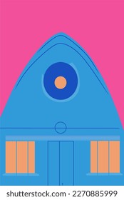 minimalist abstract architecture vector graphic 