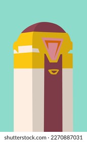 minimalist abstract architecture vector graphic 
