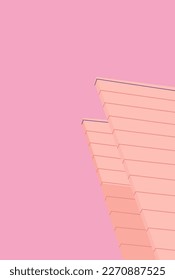 gráfico vectorial de arquitectura abstracta minimalista 