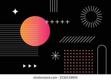 Minimalist Abstract Art Design Background