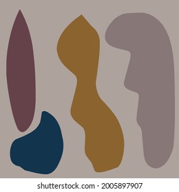 Minimalist abstract art design illustration vector