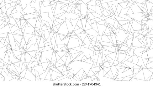 Minimalist abstract artwork of black pencil scribbles. Irregular pen strokes on paper or white background. Describes expressions of confusion, anger, or feelings of stress. For textures or wallpaper.