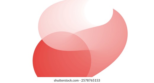 Minimalist abstract artwork featuring overlapping red and pink translucent shapes on a light background. Modern geometric composition ideal for branding, backgrounds, and digital design projects.