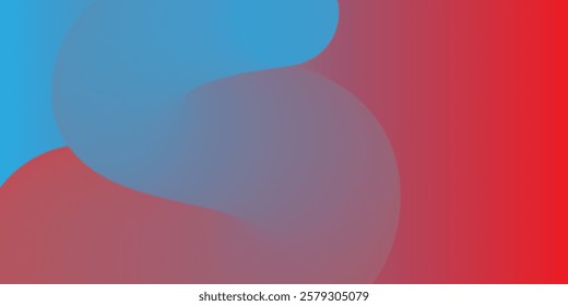 Minimalist abstract artwork featuring overlapping red and blue translucent shapes on a red background. Modern geometric composition ideal for branding, backgrounds, and digital design projects.