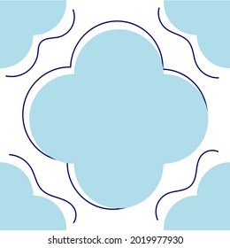 Minimalist abstract background with blue clouds.  Suitable for backdrops, invitations, greeting cards, product marketing frames, etc.