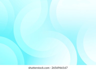 Fondo abstracto minimalista Gradaciones azules Forma de círculo Vector de fondo moderno