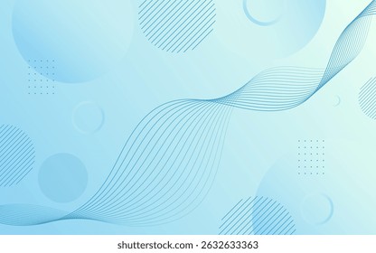 Minimalist abstract background, blue gradations,and white ,modern background, line wave,vector illustration.
