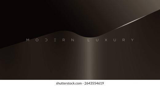 Minimalist abstract background with bronze gradients and soft lighting effects. Smooth curves and elegant transitions ideal for modern branding, tech visuals, luxury templates, stylish invitations.