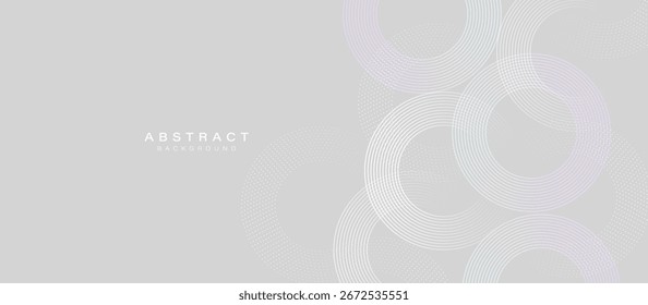 Fondo abstracto minimalista con líneas circulares y Gradientes suaves en tonos claros