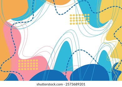 Minimalist abstract background. Colorful background.
